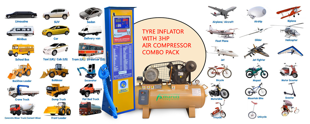 Bpcl Bharat Petroleum Digital Tire inflator Air Pressure Gauge
