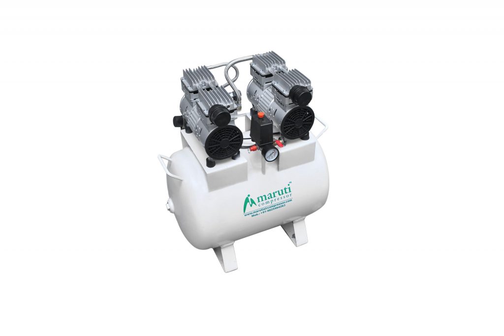 2hp 70ltr Tank 2 Head Dental Air Compressor Manufacturers Air ...